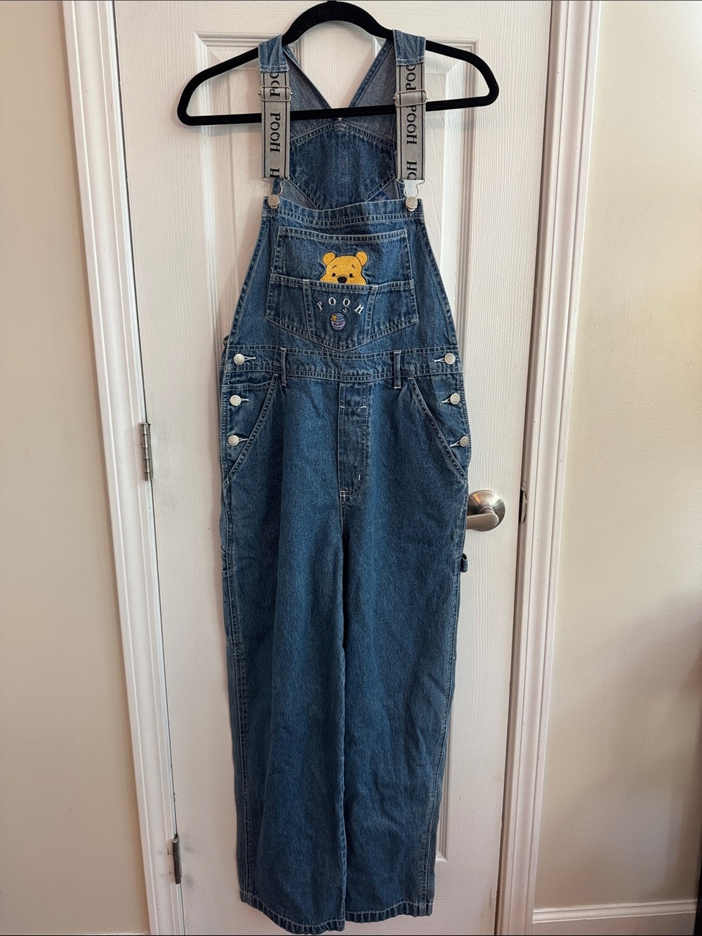 Vintage 90s/Y2k Winnie the Pooh Disney Denim Overalls Size Small